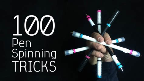 100 Pen Spinning Tricks Under 4 Minutes - YouTube