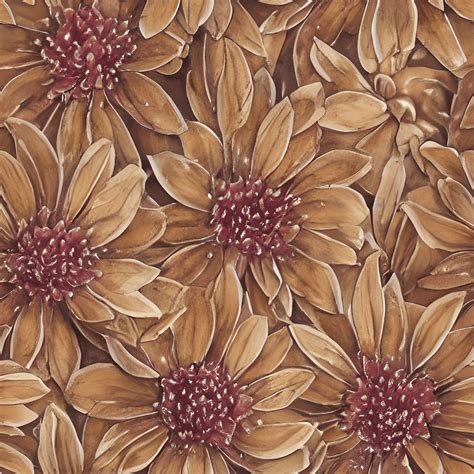 Beautiful Brown Flowers Watercolor Graphic · Creative Fabrica