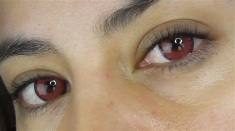 VAMPIRE CONTACT LENSES | O-Lens Halloween Contacts Review - YouTube