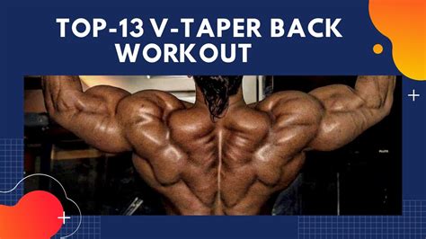 TOP - 13 V- TAPER BACK WORKOUT // THE PERFECT BACK EXERCISE - YouTube