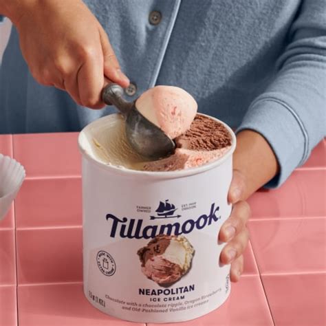 Tillamook Neapolitan Ice Cream Tub, 48 oz - Ralphs