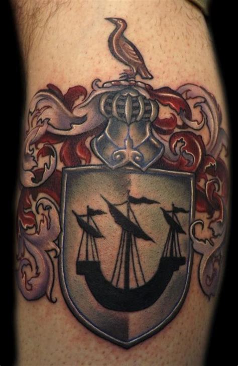 Family Crest Tattoo by Marvin Silva : Tattoos