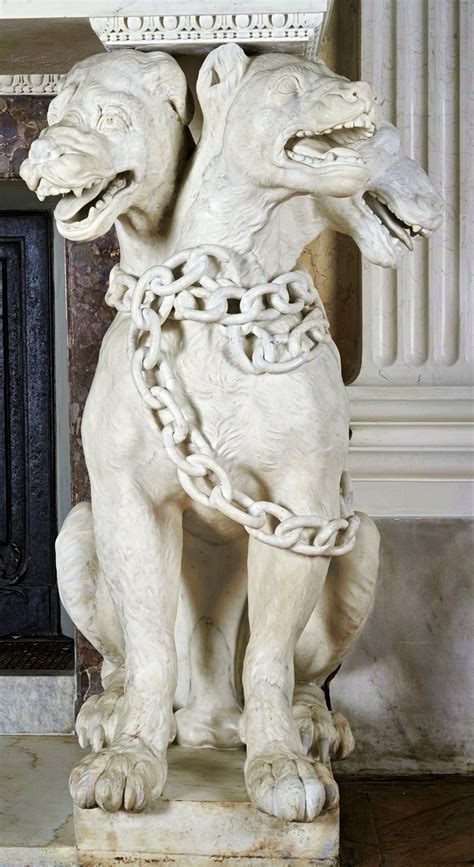 Cerberus fireplace decoration in the Ballroom of the Palace on the ...