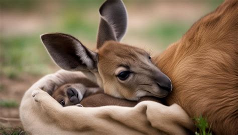 How do baby kangaroos (joeys) develop and grow?