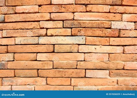 Vintage Style Antique Red Brick Wall Background. Stock Image - Image of used, vintage: 257836029