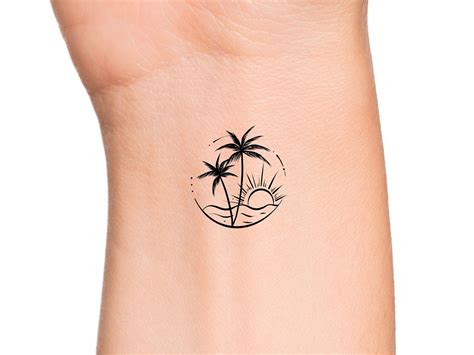 Details 74+ sun and palm tree tattoo best - in.cdgdbentre