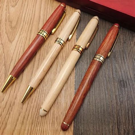 Factory Wholesale Pen With Wooden Box Ball Pen Wooden Pen Set For Gift ...