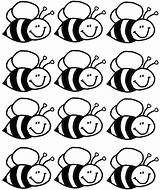 Bee Page For Coloring – Printable Pages FREE sketch template