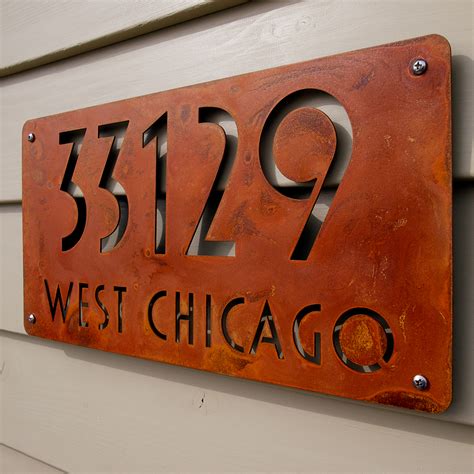 Custom Metal Address Signs