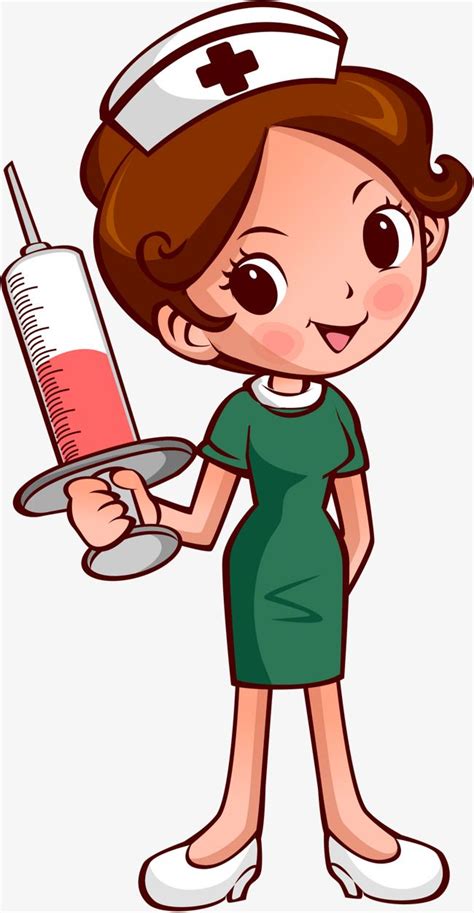 Nurse White Transparent, Nurse Png Vector Material, Syringe, Injections ...