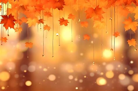 Premium AI Image | Realistic autumn background with colorful leaves ...