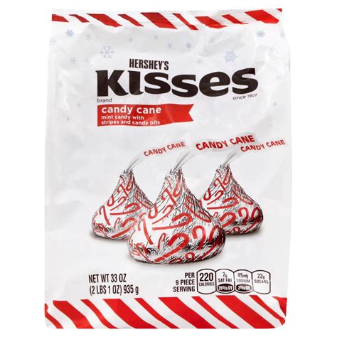 Hershey's Christmas Candy Cane Kisses Party Bag - Shop Candy at H-E-B