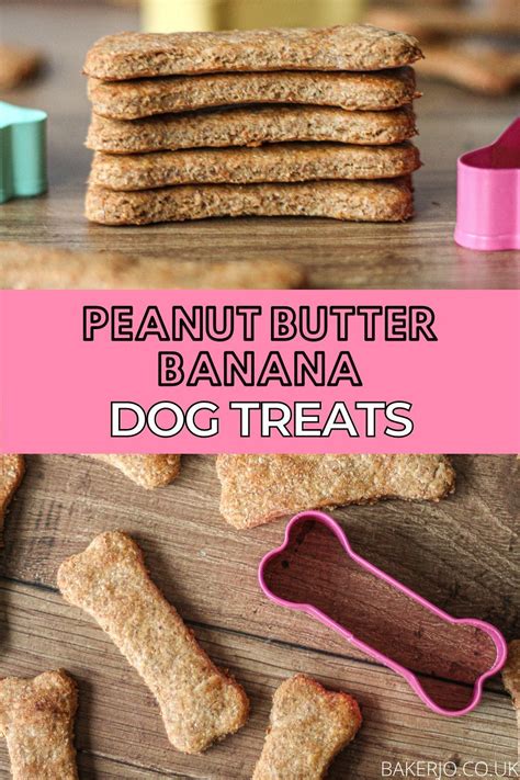 Peanut Butter Banana Dog Treats - Baker Jo | Recipe in 2021 | Easy dog treats, Easy dog treat ...