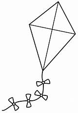Kite Coloring Page Printable sketch template