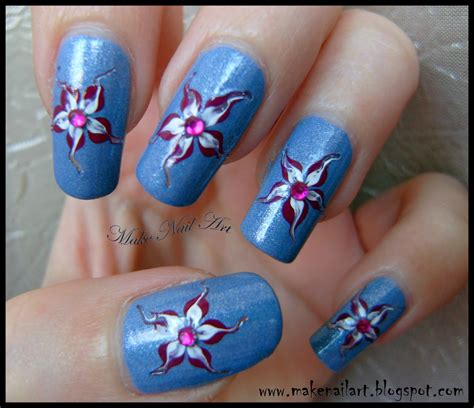 Easy Flower For Spring Nail Art Tutorial - Make Nail Art