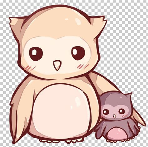 Owl Drawing Kavaii Cuteness PNG - animals, anime, art, artwork, carnivoran | Owls drawing ...