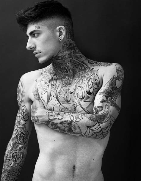 Male Models with Tattoos