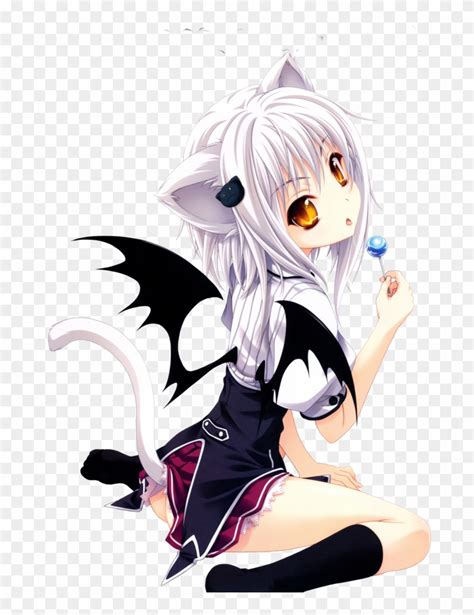 Cute Anime Cat Girl - Free Transparent PNG Clipart Images Download