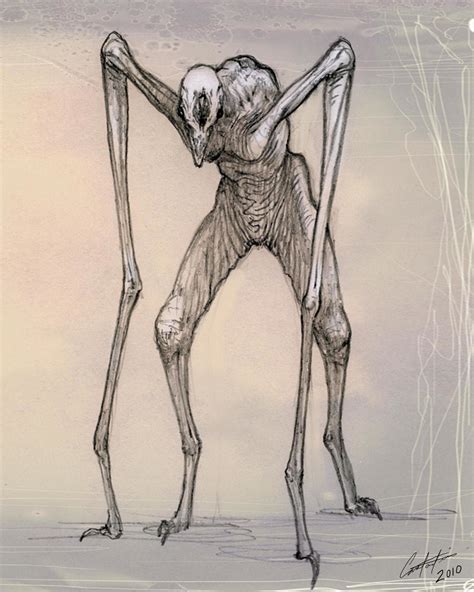 https://www.artstation.com/artwork/EQ9n4 | Creature design, Creature drawings, Scary art