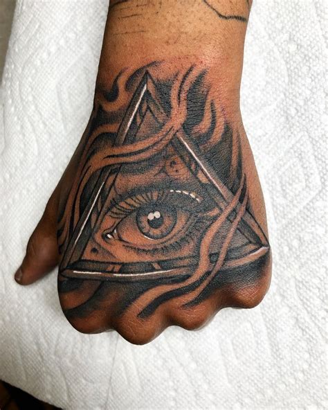 All Seeing Eye Tattoo Stencil