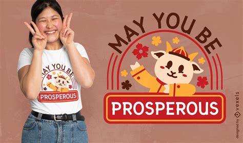 Prosperity Goat T-shirt Design Vector Download