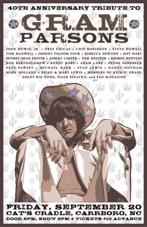 Gram Parsons Tribute poster by Robert Graham at Coroflot.com