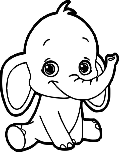 The 21 Best Ideas for Cute Baby Elephant Coloring Pages - Home, Family ...