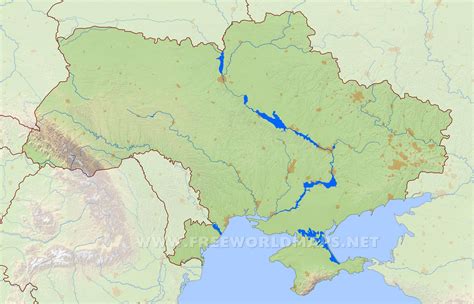 Ukraine Physical Map