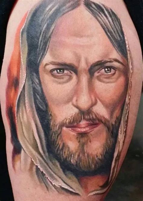 Tattoo Portrait Of Jesus Christ - http://tattootodesign.com/tattoo ...