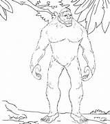 Monster Yeti Coloring Page sketch template