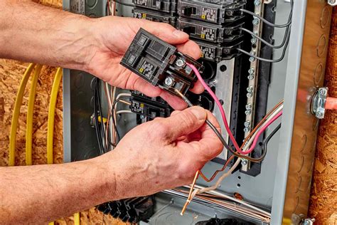 installing a double pole circuit breaker - Wiring Work