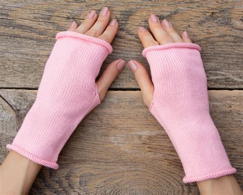 Natural Cotton Gloves Women Knit Gloves Eco Friendly Vegan | Etsy