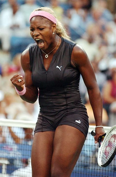 Serena Williams donned a leather catsuit by Puma at the 2002 US Open. | Iconic Tennis Outfits ...