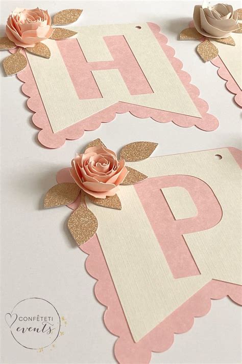 Happy Birthday Banner Diy, Rosé Birthday, Diy Birthday Decorations, Girl Baby Shower Decorations ...