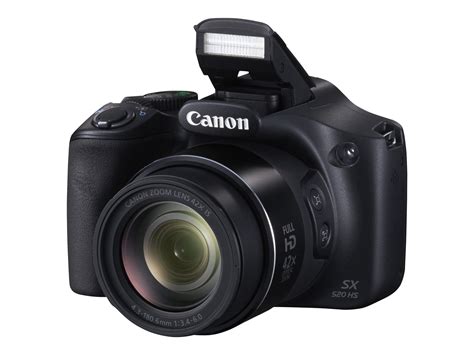 Canon SX520 HS 16MP 42x Opt Zoom 1080p Full HD Digital Camera - Black ...