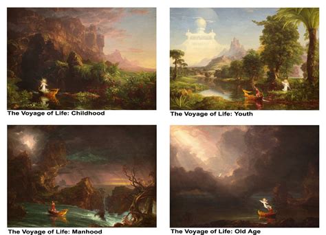 The Voyage Of Life Complete Set 4 Art Prints 11" X 16" Paintings By ...