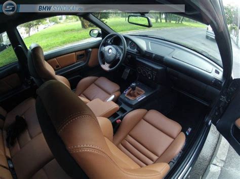 BMW e36 compact interior with leather vader seats