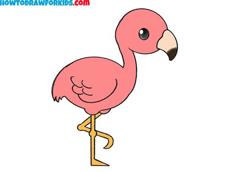 How to Draw a Flamingo - Easy Drawing Tutorial For Kids