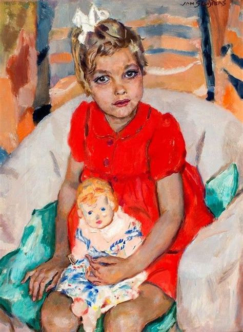 Jan Sluijters Jr. (1914-2005) — Portrait of Margrietje Nolet, 1946 (623×850) Painting Of Girl ...