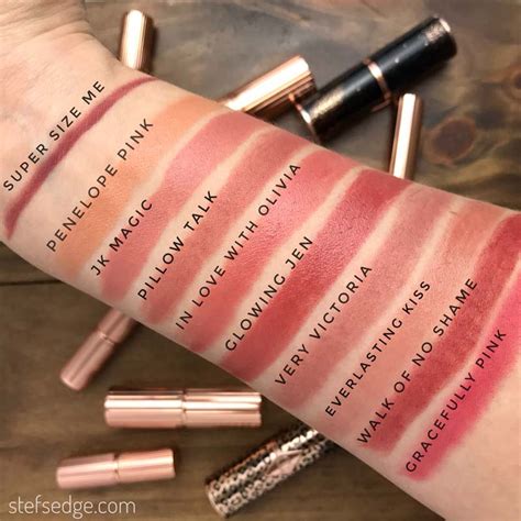 Charlotte Tilbury Lipstick Swatches - Stef's Edge