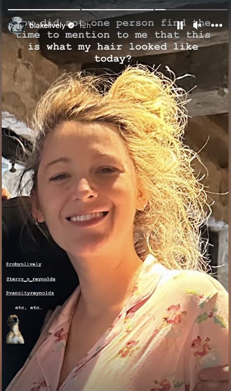 Blake Lively Shares Photo of Bad Hair Day