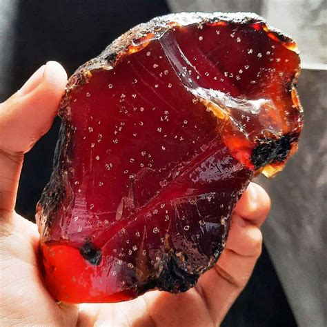 Red Amber - Natural Rare Red Variety of Amber – Geology In
