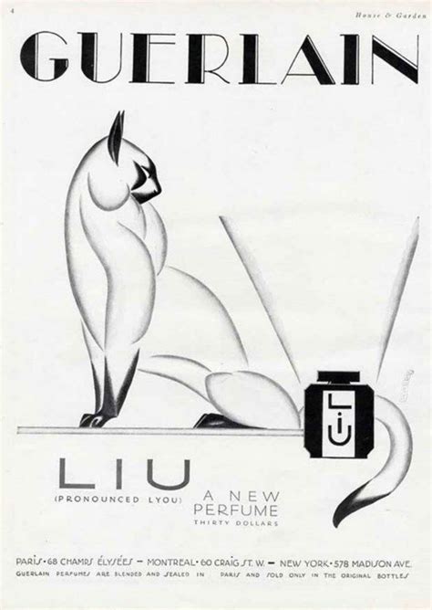 Guerlain Perfume Liu first advertising 1929 | Parfum werbung, Plakat, Poster
