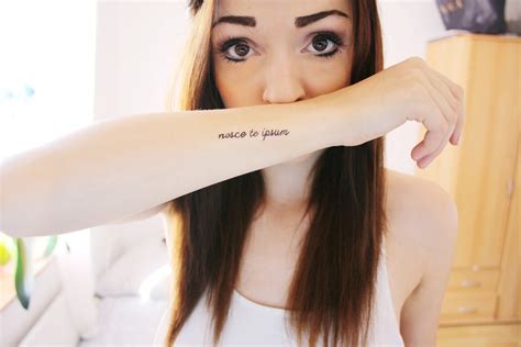 Nosce te ipsum. Know Thyself | Tattoos, Tattoo inspiration, Tattoo quotes