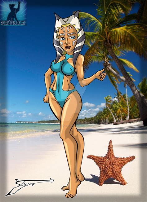 Ahsoka Tano In Bikini By Slayer by society-of-black-cat on DeviantArt