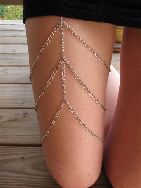 Leg Chain Body Chain Jewelry, Body Jewellery, Chains Jewelry, Jewelry Trends, Jewelry ...