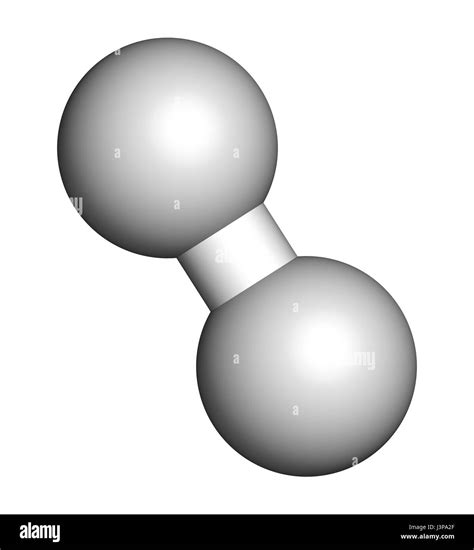 Hydrogen gas (H2) molecule Stock Photo - Alamy