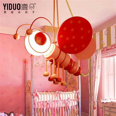 Kid's Bedroom Bee Pink Blue Ceiling Pendant Lamp Babys Room Chandelier Fixtures Kid's | Pendant ...
