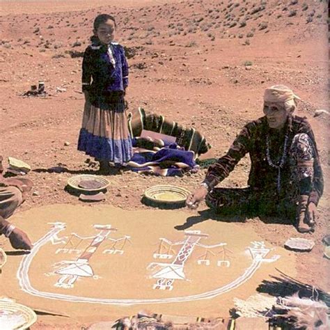 Navajo Sand Painting | Native American Indian Art | Sand Painting as Healing Ritual