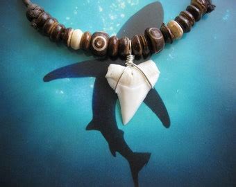 Shark Tooth Necklace Modern Day White Shark by TheSharkToothShop